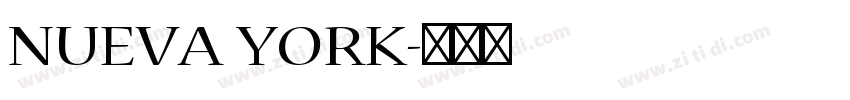 NUEVA YORK字体转换